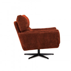Kylie Swivel Accent Chair Rust